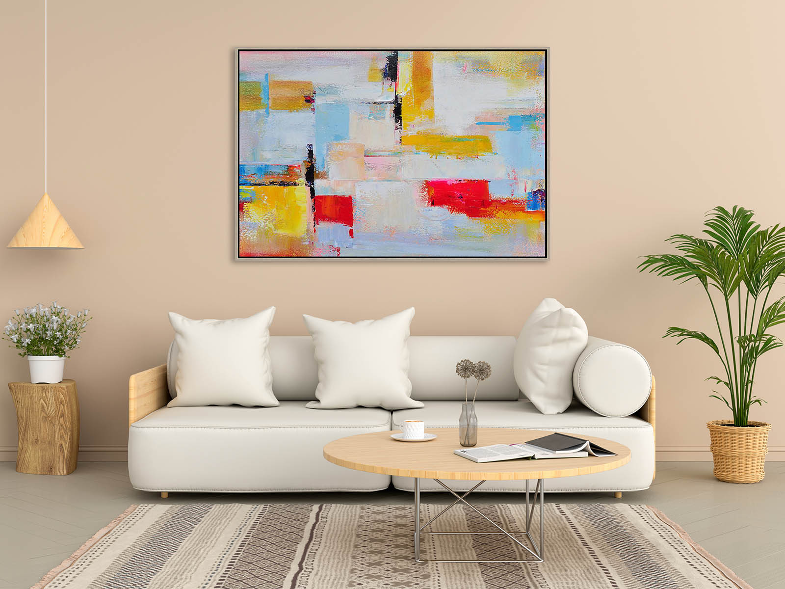 How to Choose Hand Painted Wall Art for Your Living Room: A Complete Guide