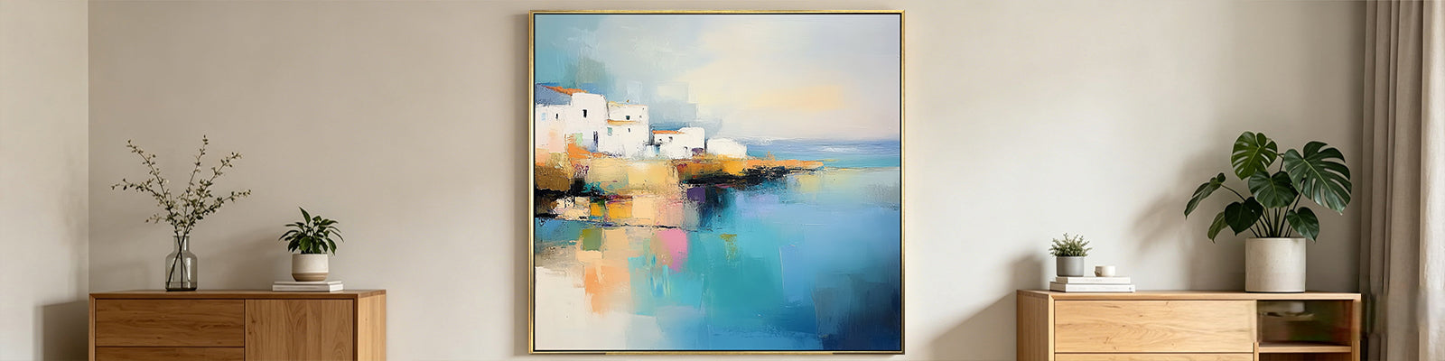 Landscape canvas painting