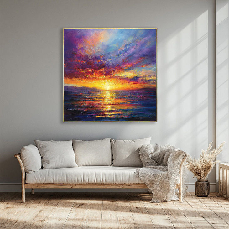 sunrise canvas painting