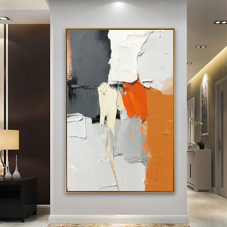 vertical canvas painting