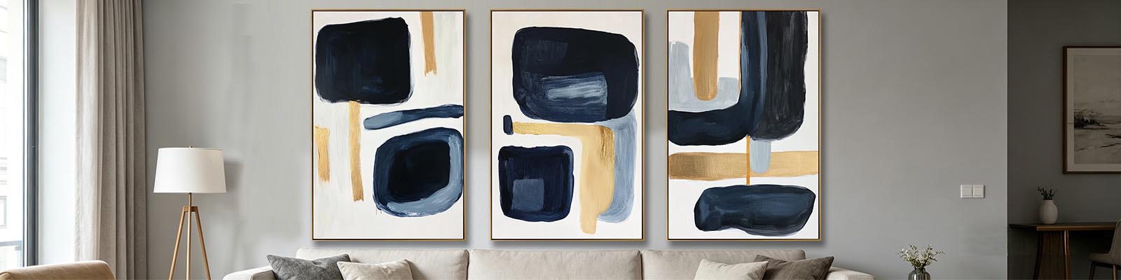 vertical canvas painting