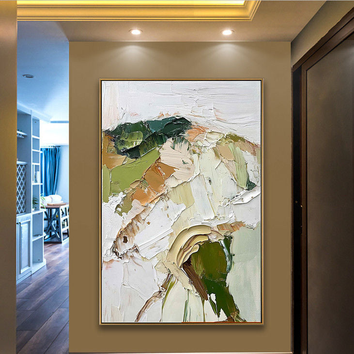 Abstract Thick Textured Canvas Art #YX65