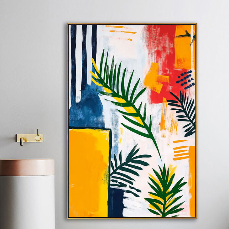 Abstract Tropical Leaf Artwork #YX180