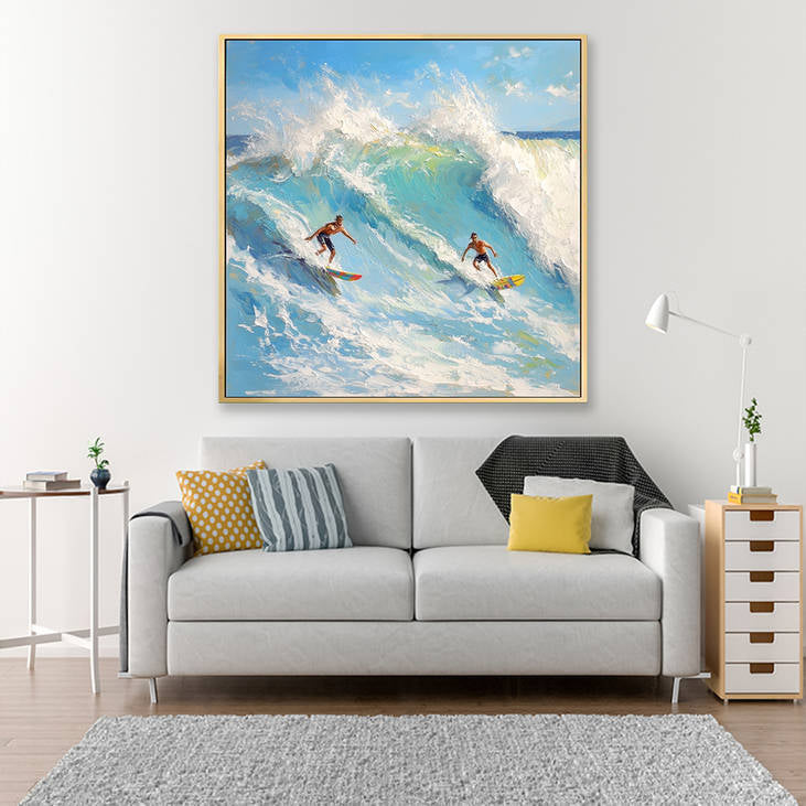 3D Textured Surfing Painting #YX225
