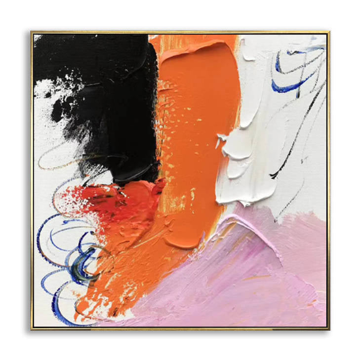 Hand Painted Abstract Textured Canvas Wall Art #YX303