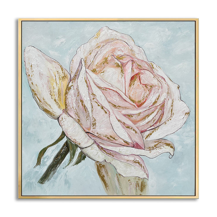 Romantic Pink Rose Wall Art