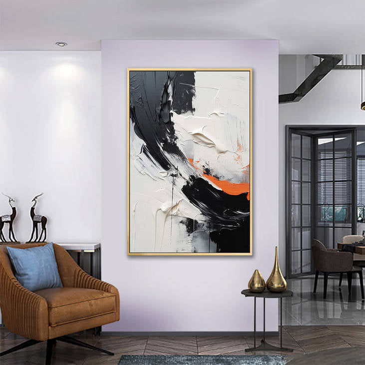 Black & White Abstract Art #VA37