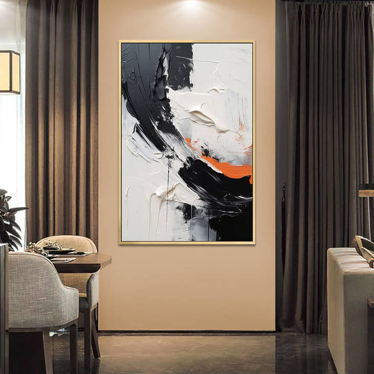Black & White Abstract Art #VA37