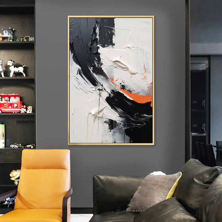 Black & White Abstract Art #VA37