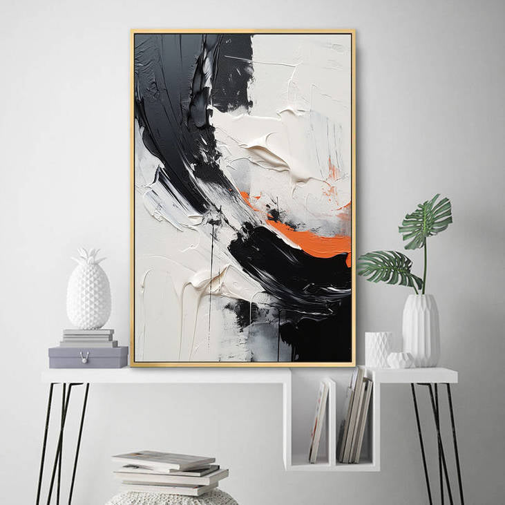 Black & White Abstract Art #VA37