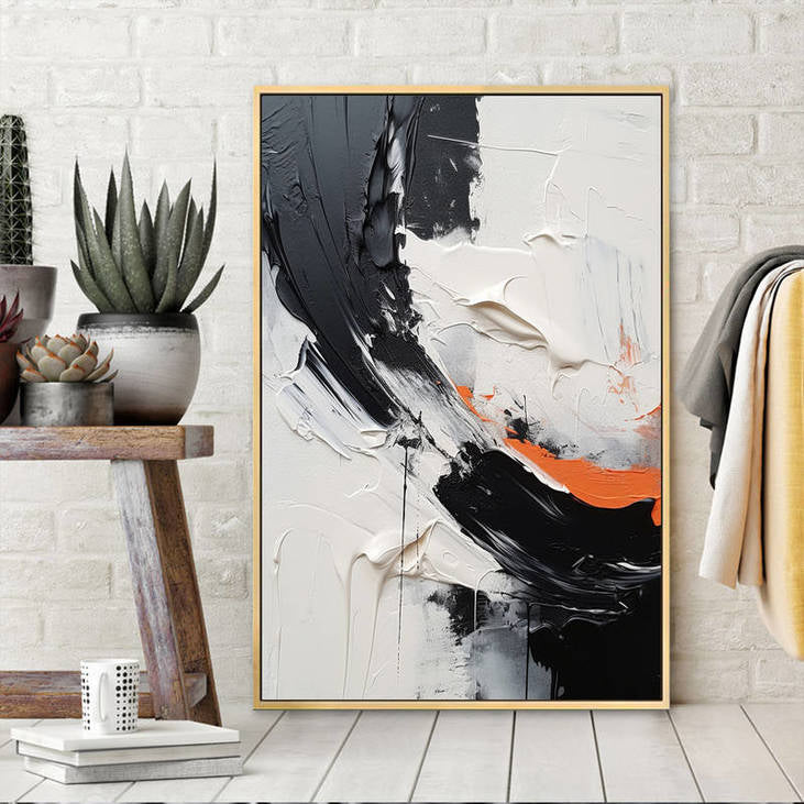 Black & White Abstract Art #VA37