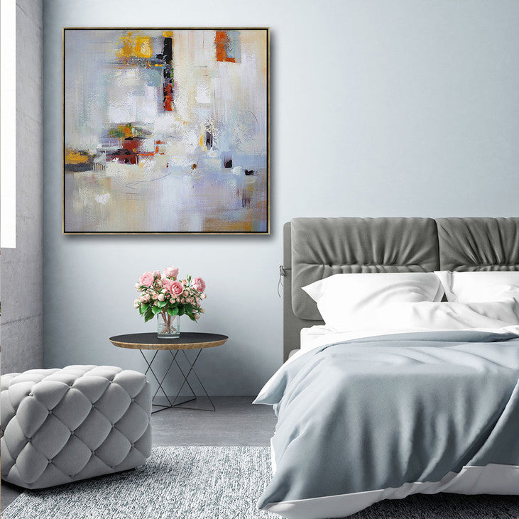 Hand Painted Abstract Painting on Canvas #VA372
