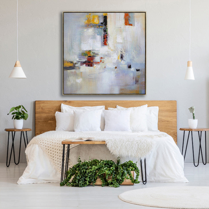 Hand Painted Abstract Painting on Canvas #VA372