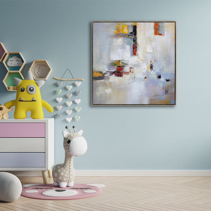 Hand Painted Abstract Painting on Canvas #VA372