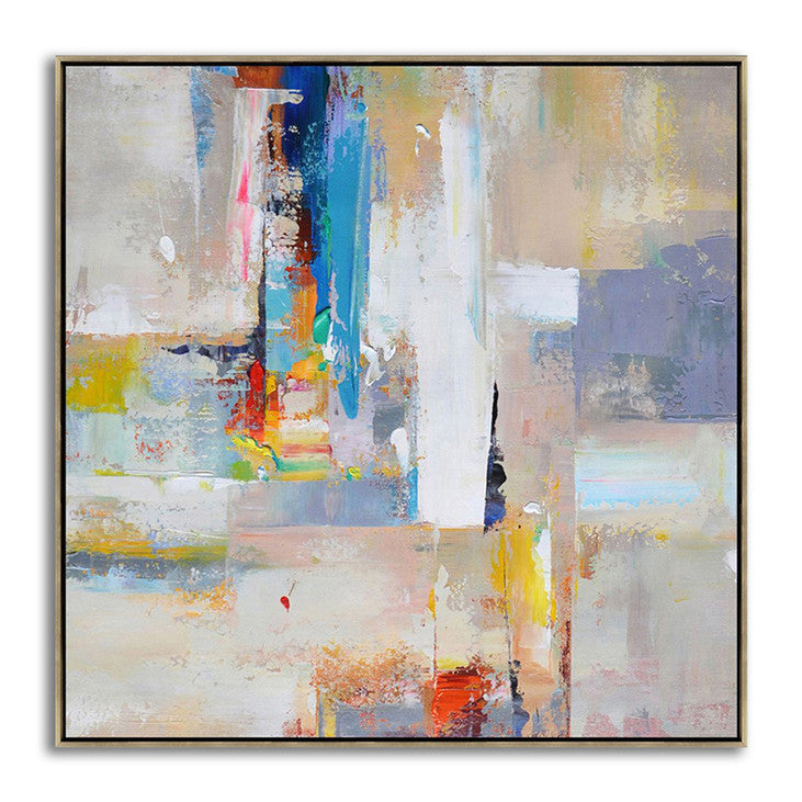 Modern Color Blocked Wall Art for Home Decor #VA374