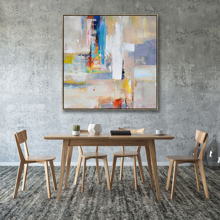 Modern Color Blocked Wall Art for Home Decor #VA374