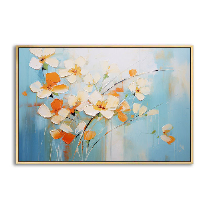 Hand Painted Abstract Floral Canvas #YX128