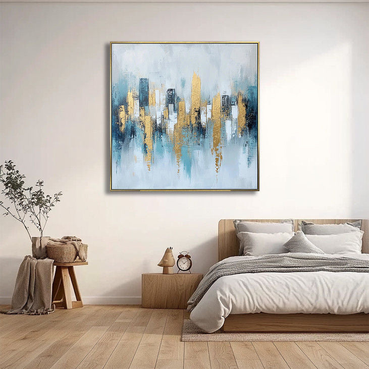 Gold - Accented City Silhouette #YX14