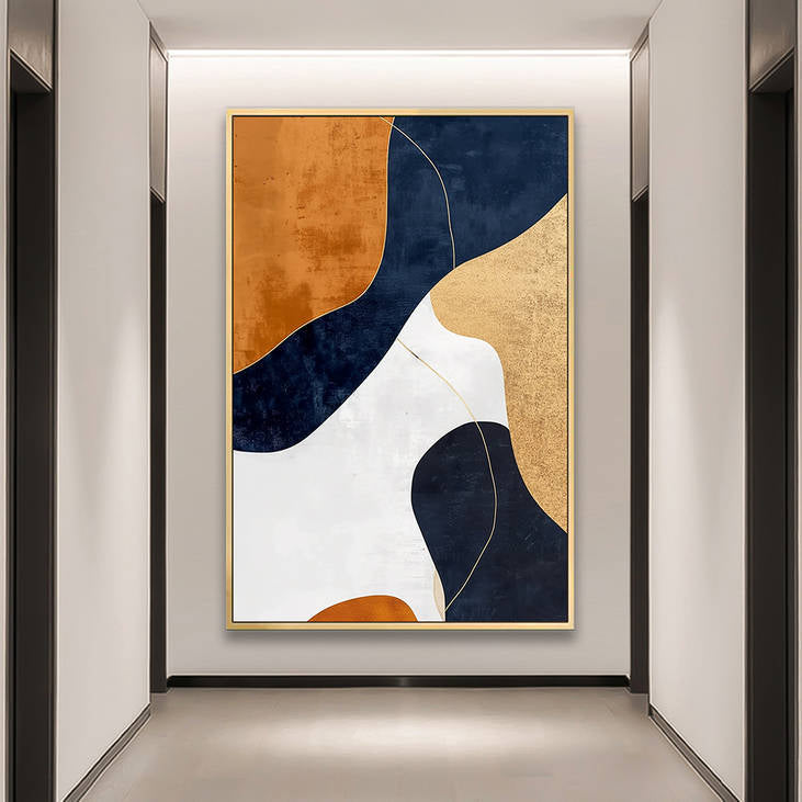 Contemporary Geometric Canvas Painting #YX241