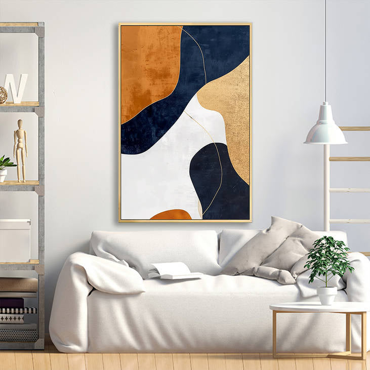 Contemporary Geometric Canvas Painting #YX241