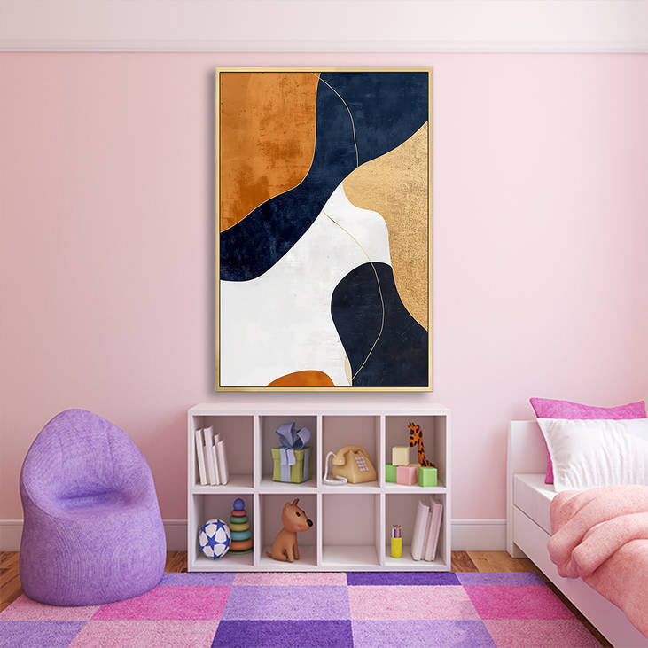 Contemporary Geometric Canvas Painting #YX241