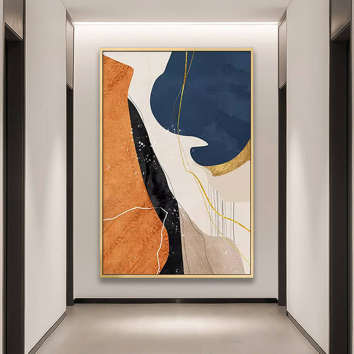 Luxe Modern Abstract Canvas Painting #YX248