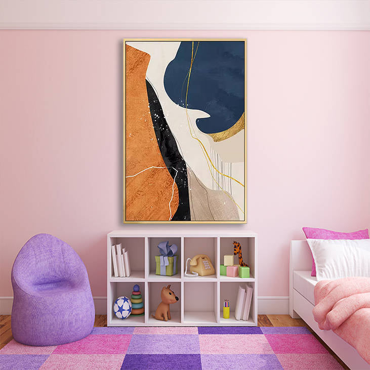 Luxe Modern Abstract Canvas Painting #YX248