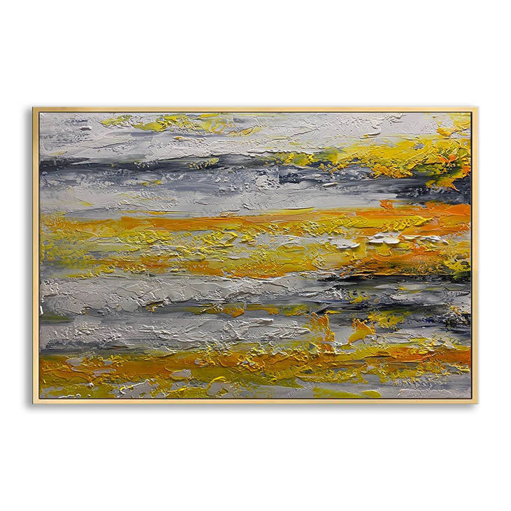 Thick-Textured Abstract Canvas Art #YX258