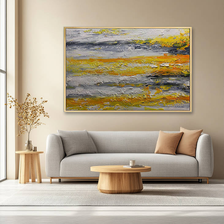 Thick-Textured Abstract Canvas Art #YX258