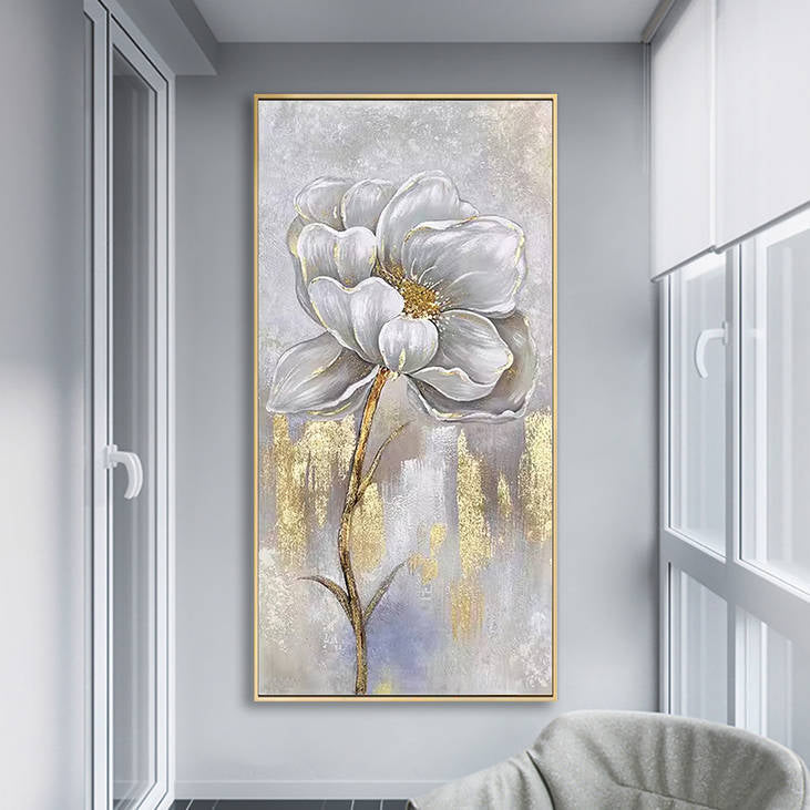 Gold Accented Floral Wall Decor #YX259