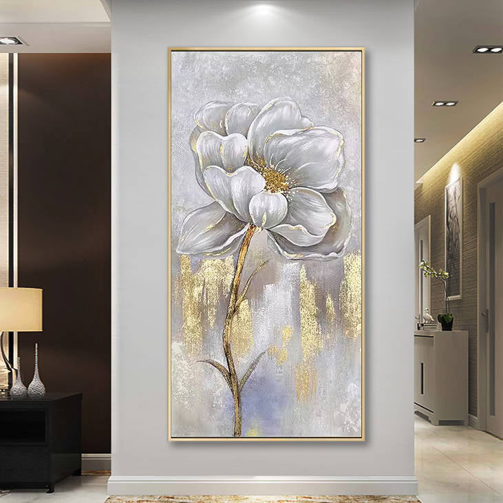 Gold Accented Floral Wall Decor #YX259