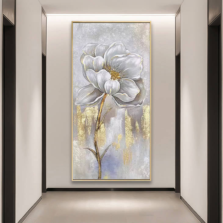 Gold Accented Floral Wall Decor #YX259