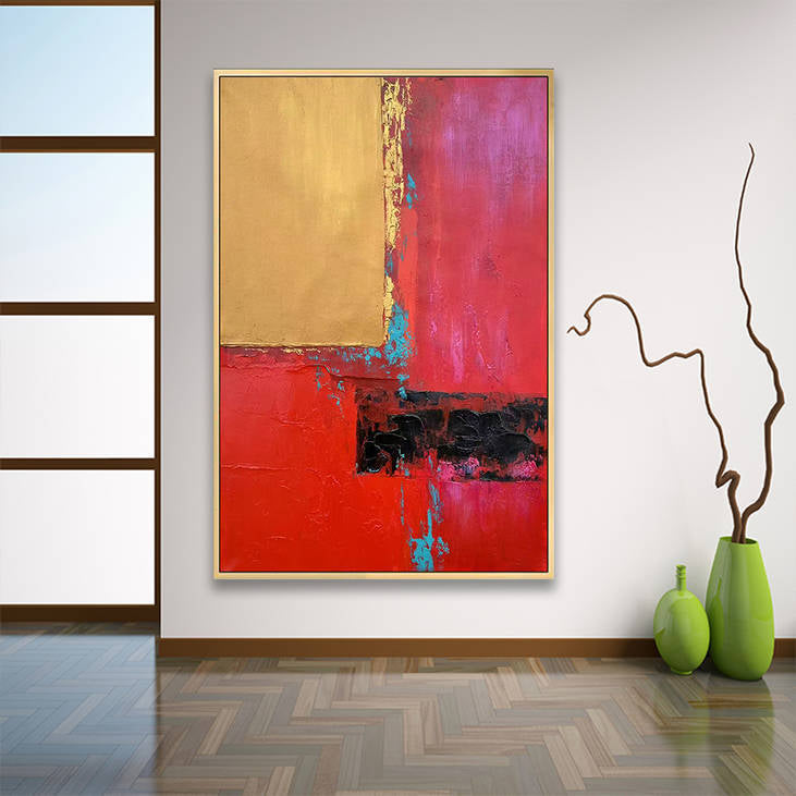 Hand Painted Abstract Wall Art #YX266