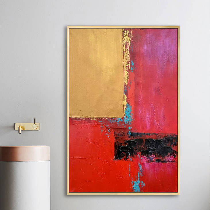 Hand Painted Abstract Wall Art #YX266
