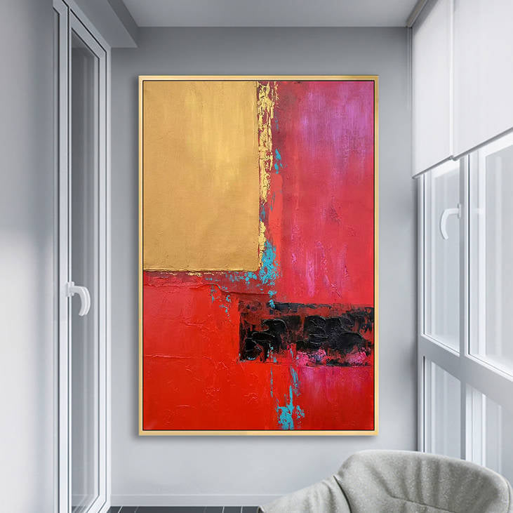 Hand Painted Abstract Wall Art #YX266