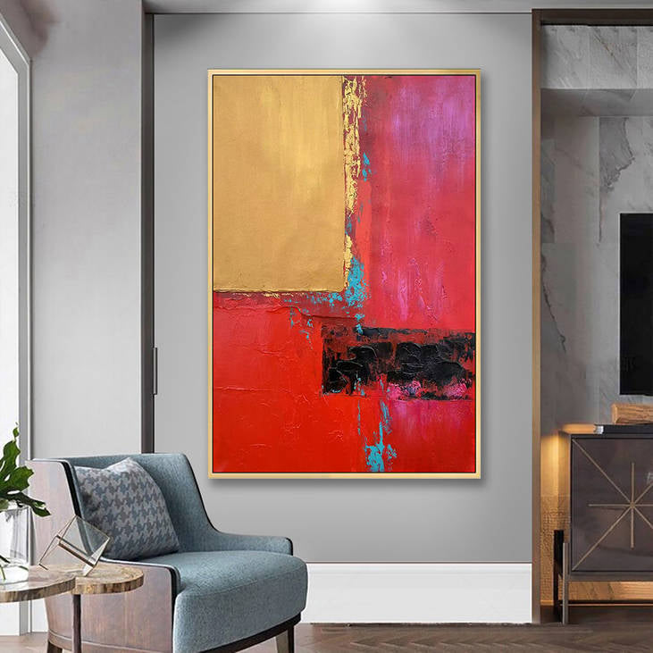 Hand Painted Abstract Wall Art #YX266