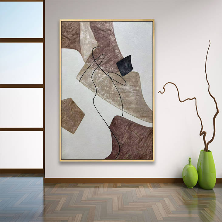 Modern Minimalist Hand Painted Wall Art #YX269