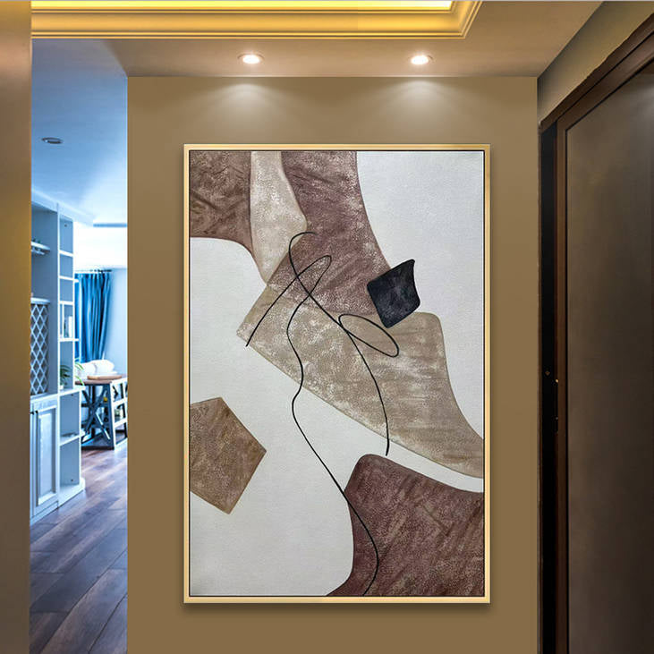 Modern Minimalist Hand Painted Wall Art #YX269