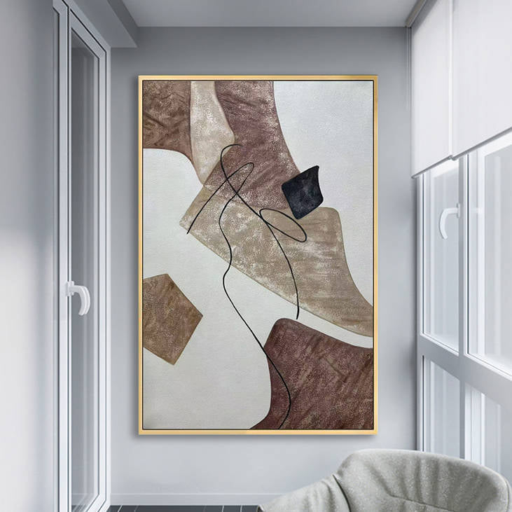 Modern Minimalist Hand Painted Wall Art #YX269