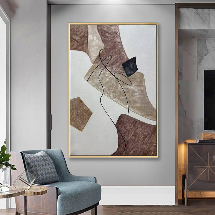 Modern Minimalist Hand Painted Wall Art #YX269
