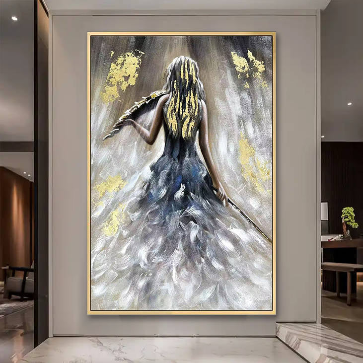 Handmade Woman Figure Painting #YX270