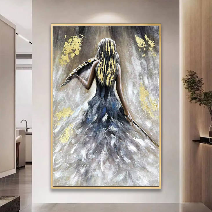 Handmade Woman Figure Painting #YX270