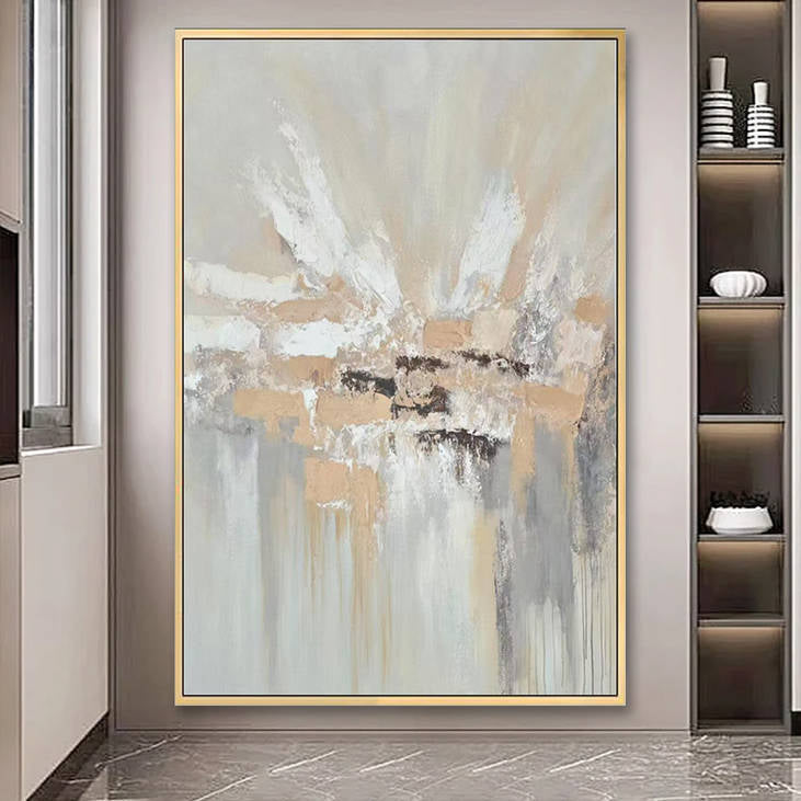 Light Toned Textured Wall Art for Modern Interiors #YX273