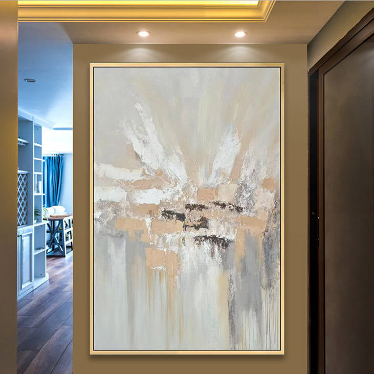 Light Toned Textured Wall Art for Modern Interiors #YX273