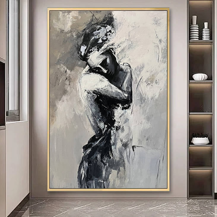 Abstract Hand Painted Figure Canvas Painting #YX275