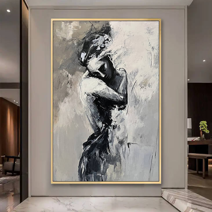 Abstract Hand Painted Figure Canvas Painting #YX275