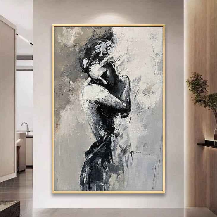 Abstract Hand Painted Figure Canvas Painting #YX275