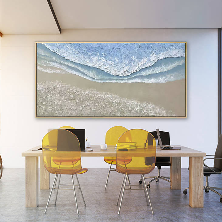 Handmade Textured Seascape Wall Art #YX280