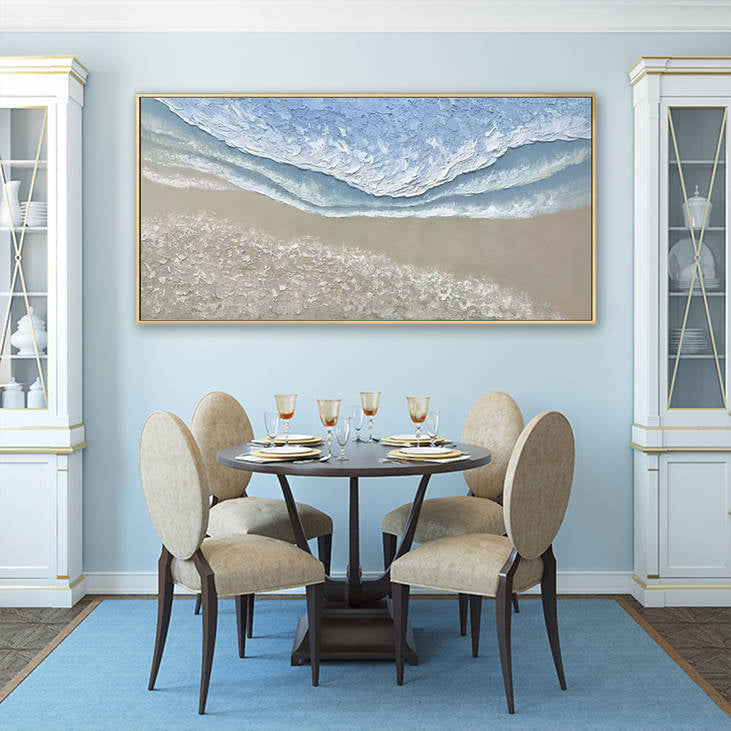 Handmade Textured Seascape Wall Art #YX280