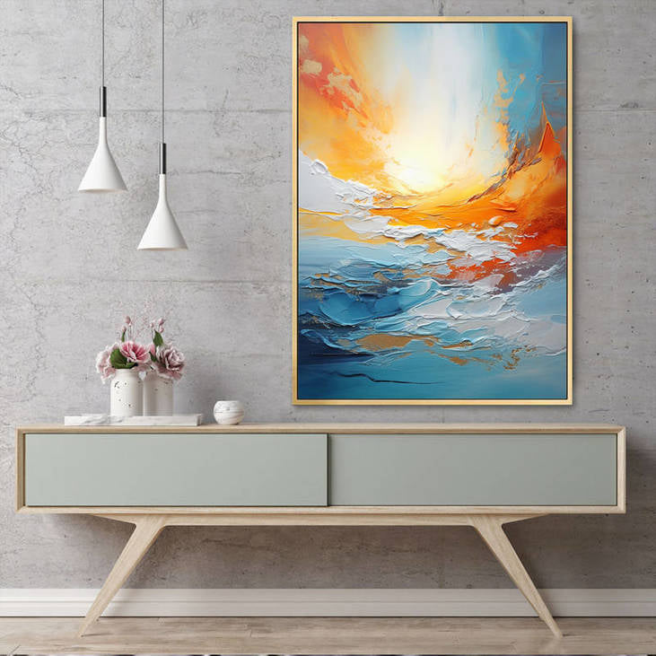 Hand Painted Abstract Seascape #VA28